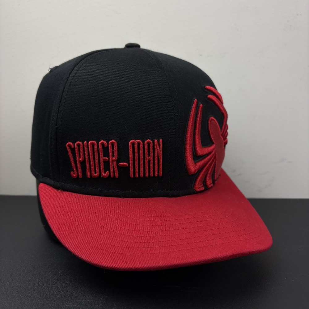 New Era Marvel Spider-Man 9FIFTY Snapback Hat Black Red Spider Super Hero Cap